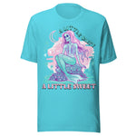 A Little Salty A Little Sweet Skeleton Mermaid - Unisex T-Shirt - Turquoise Blue