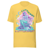 A Little Salty A Little Sweet Skeleton Mermaid - Unisex T-Shirt - Yellow