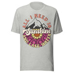 All I Need Is Sunshine And Lake Water - Unisex T-Shirt - Athletic Gray