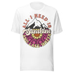 All I Need Is Sunshine And Lake Water - Unisex T-Shirt - White