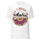 All I Need Is Sunshine And Lake Water - Unisex T-Shirt - White