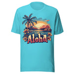 Aloha Summer Beach - Unisex T-Shirt - Turquoise Blue