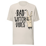 Bad Witch Vibes - Unisex Halloween T-Shirt - Dust White