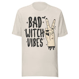 Bad Witch Vibes - Unisex Halloween T-Shirt - Dust White