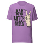 Bad Witch Vibes - Unisex Halloween T-Shirt - Heather Team Purple