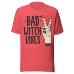 Bad Witch Vibes - Unisex Halloween T-Shirt - Red
