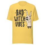 Bad Witch Vibes - Unisex Halloween T-Shirt - Yellow