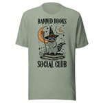 Banned Books Social Club - Unisex Halloween T-Shirt - Sage Green