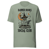 Banned Books Social Club - Unisex Halloween T-Shirt - Sage Green