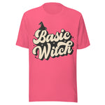 Basic Witch - Unisex Halloween T-Shirt - Charity Pink