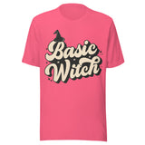 Basic Witch - Unisex Halloween T-Shirt - Charity Pink