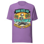 Beach Beats And Good Vibes - Unisex T-Shirt - Purple