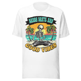 Beach Beats And Good Vibes - Unisex T-Shirt - White
