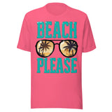Beach Please - Unisex T-Shirt - Charity Pink
