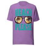 Beach Please - Unisex T-Shirt - Purple