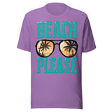 Beach Please - Unisex T-Shirt - Purple