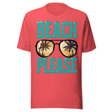 Beach Please - Unisex T-Shirt - Red