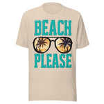 Beach Please - Unisex T-Shirt - Soft Cream