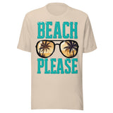 Beach Please - Unisex T-Shirt - Soft Cream