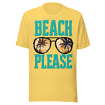 Beach Please - Unisex T-Shirt - Yellow