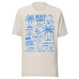 Beach Vibes Doodle - Unisex T-Shirt - Dust White