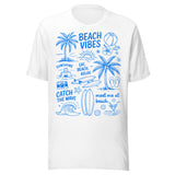 Beach Vibes Doodle - Unisex T-Shirt - White