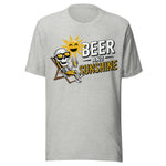 Beer And Sunshine - Unisex T-Shirt - Athletic Heather Gray