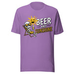 Beer And Sunshine - Unisex T-Shirt - Heather Team Purple