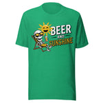 Beer And Sunshine - Unisex T-Shirt - Kelly Green