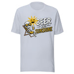 Beer And Sunshine - Unisex T-Shirt - Light Blue
