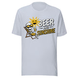 Beer And Sunshine - Unisex T-Shirt - Light Blue
