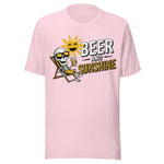 Beer And Sunshine - Unisex T-Shirt - Soft Pink