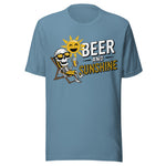 Beer And Sunshine - Unisex T-Shirt - Steel Blue