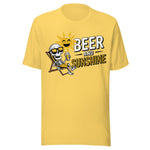 Beer And Sunshine - Unisex T-Shirt - Yellow