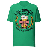 Beer Drinkers Social Club, Drinks Well With Others - Unisex T-Shirt - Kelly Green