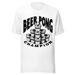 Beer Pong Champion - Unisex T-Shirt - White