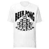 Beer Pong Champion - Unisex T-Shirt - White