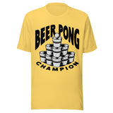 Beer Pong Champion - Unisex T-Shirt - Yellow