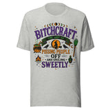 Bitchcraft - Unisex Halloween T-Shirt - Athletic Gray