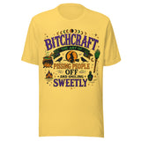 Bitchcraft - Unisex Halloween T-Shirt - Yellow
