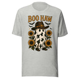 Boo Haw - Unisex Halloween T-Shirt - Athletic Gray