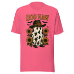 Boo Haw - Unisex Halloween T-Shirt - Charity Pink