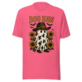 Boo Haw - Unisex Halloween T-Shirt - Charity Pink