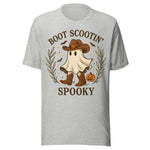 Boot Scootin' Spooky - Unisex Halloween T-Shirt - Athletic Gray