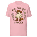 Boot Scootin' Spooky - Unisex Halloween T-Shirt - Pink