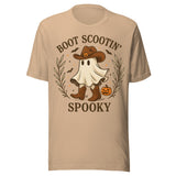 Boot Scootin' Spooky - Unisex Halloween T-Shirt - Tan
