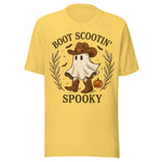 Boot Scootin' Spooky - Unisex Halloween T-Shirt - Yellow