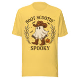 Boot Scootin' Spooky - Unisex Halloween T-Shirt - Yellow
