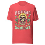 Bougie On A Budget - Unisex T-Shirt - Heather Red
