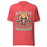 Bougie On A Budget - Unisex T-Shirt - Heather Red